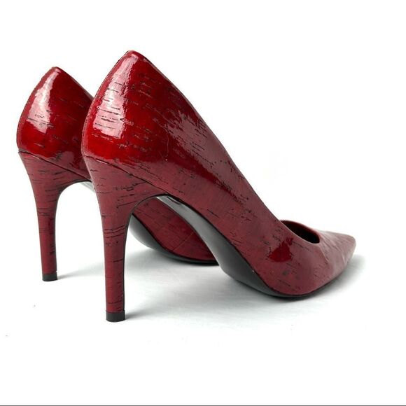 Ralph Lauren Red Pointed Toe Shoes Size 8.5 - Picture 7 of 14